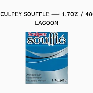 Lot of 5 Sculpey Souffle Lagoon 1.7oz 48.2g FRESH POLYMER CLAY