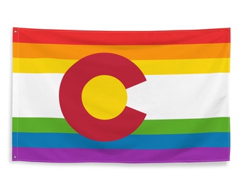 Drapeau de fierté LGBT Colorado 3x5