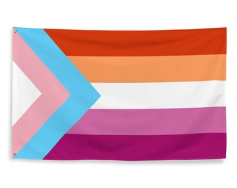 Transgender Lesbian Transbian Flag 3x5 | Trans-Inclusive Lesbian Banner