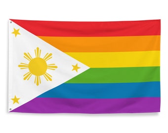 Philippines Filipino LGBT Gay Pride Flag 3x5