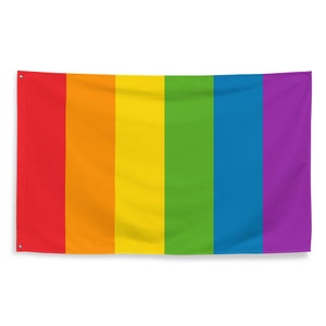 LGBT Gay Pride Flag 3x5 | Vertical Hanging Pride Flag