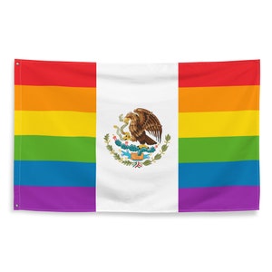 LGBT Mexico Gay Pride Flag 3x5