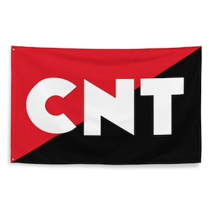 CNT Confederación Nacional del Trabajo Flag 3x5