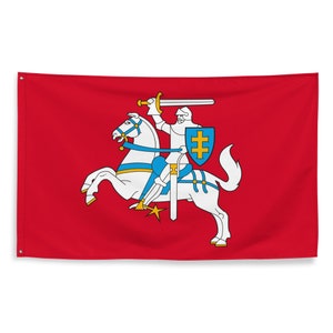 Lithuania Vytis Pogonia Horseman and Shield Flag 3x5
