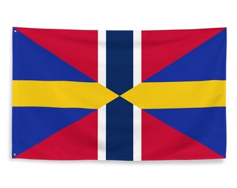 スウェーデン・ノルウェー連合旗 3x5 - Etsy 日本