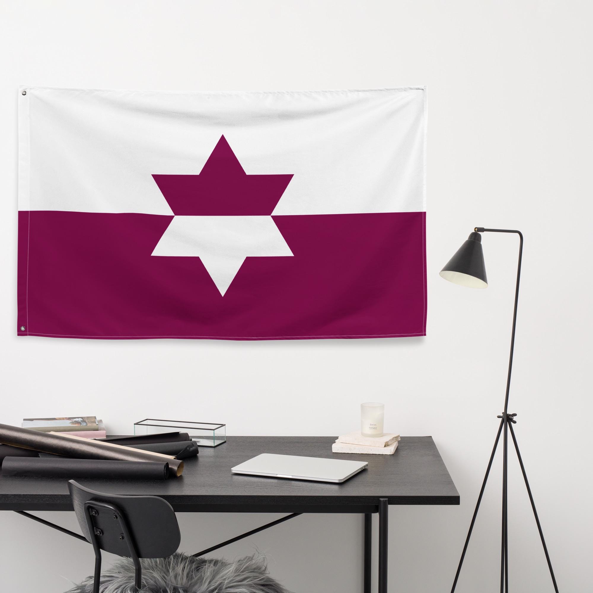 Jewish Flag 3x5 | Flag of ALL Jews Inclusive Banner Ashkenazi