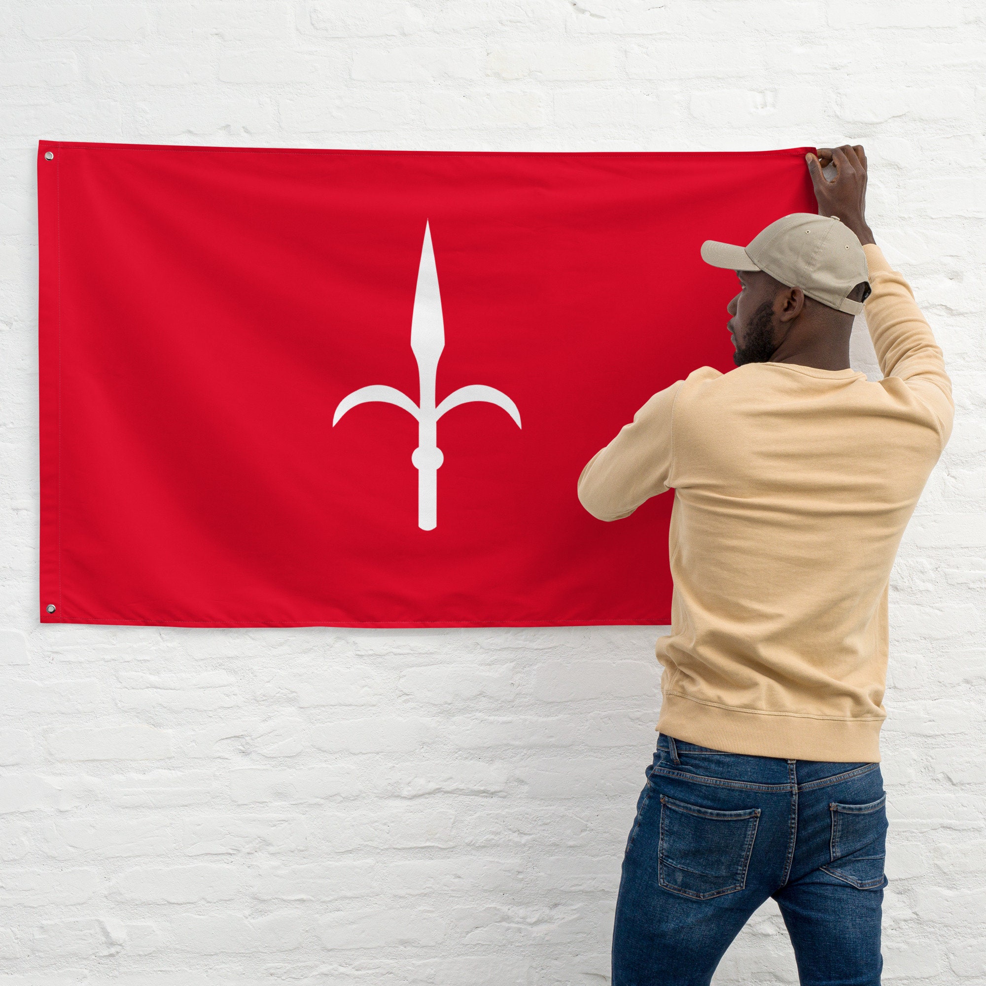 Petit Drapeau De Table - Territoire Libre De Trieste (1947-1954) 21x14cm AZ FLAG