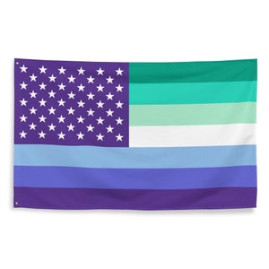 USA American Gay Man MLM Pride Flag 3x5