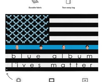 Weezer Blue Album Lives Matter College Dorm Flag 3x5 - Etsy