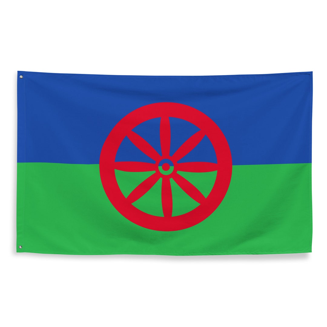 Bandiera Gaza Bandiera Zingara 150x90 Cm - Bandiera Romani Per Interni Ed Esterni Bandiera Albania Grande - 3