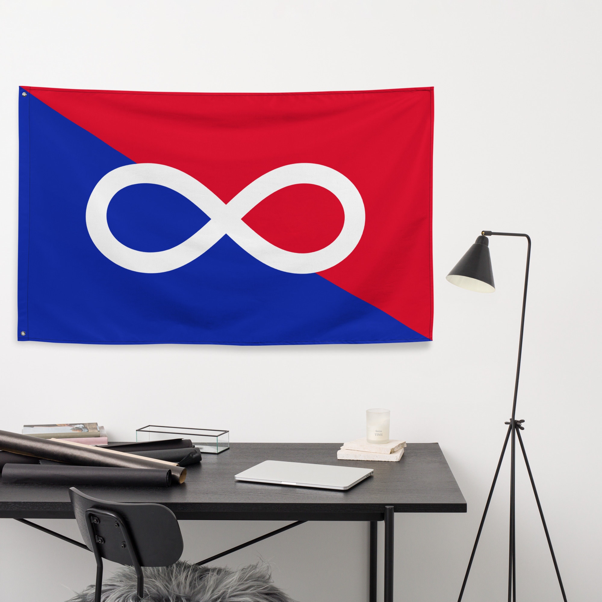 Red and Blue Métis Unity Flag 3x5 - Etsy
