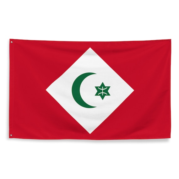 Drapeau de table Berbère Amazigh, petit drapeau - maison-des