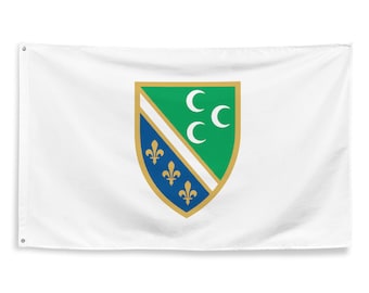 Bandera con escudo de Sandžak 3x5