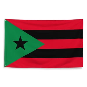Afro-Boricua Black Puerto Rican Flag 3x5