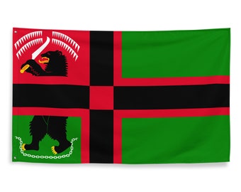 Karelia Battle Flag Republic of Uhtua Flag