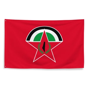 Democratic Front for the Liberation of Palestine Flag 3x5