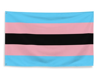 Black Trans Pride Flag 3x5 | Afro- African Transgender Banner