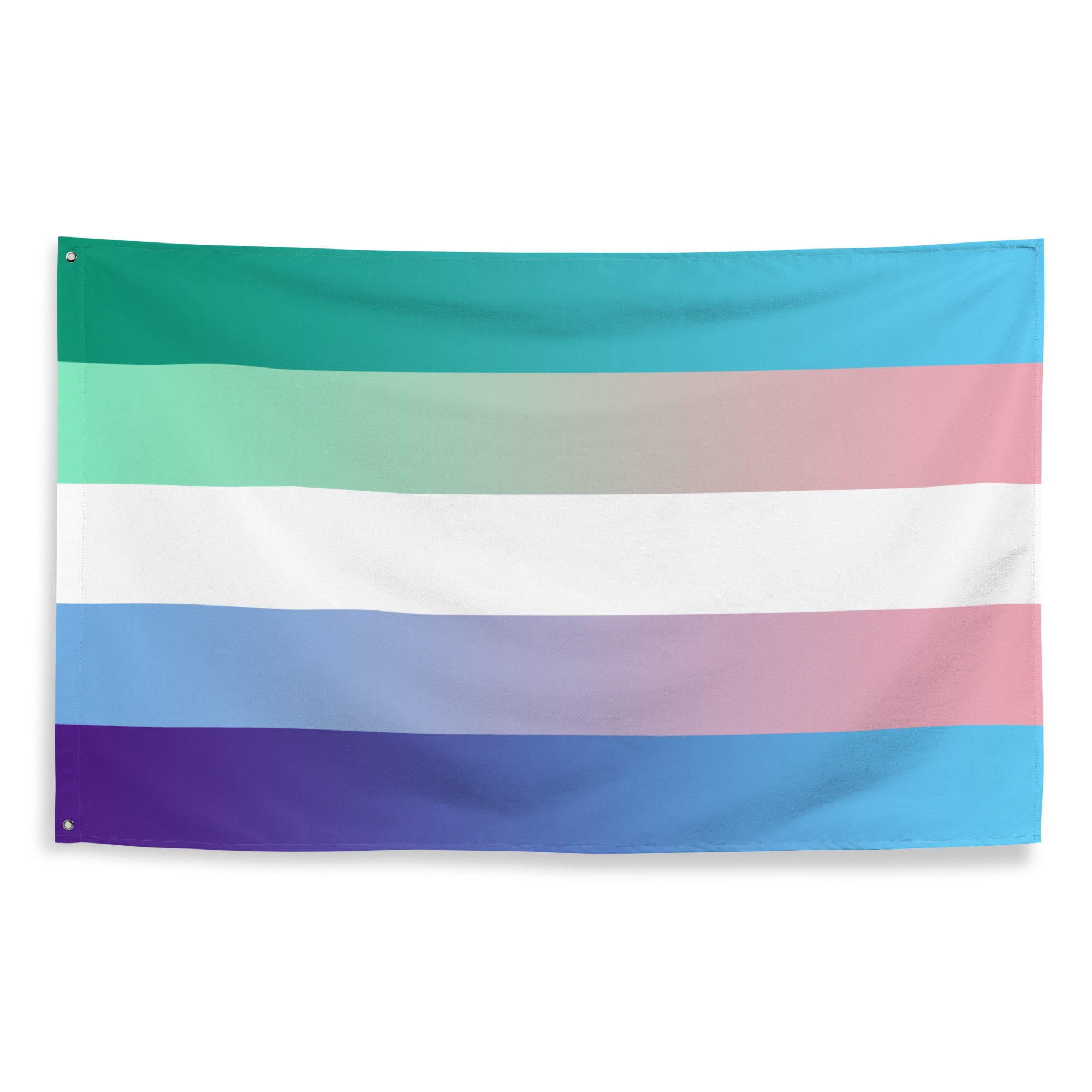 Bandiera Arcobaleno LGBTQ Grande 150x90 Cm - Per Interni/Esterni - Con 4 Occhielli E Fascette - 3