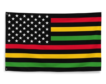 Afro American Juneteenth Kwanzaa Pan African BLM Flag 3x5