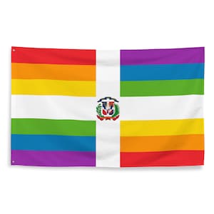 LGBT Dominican Republic Pride Flag 3x5