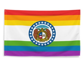 Drapeau LGBT Missouri Pride 3x5
