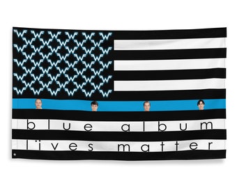Weezer Blue Album Lives Matter College Dorm Flag 3x5