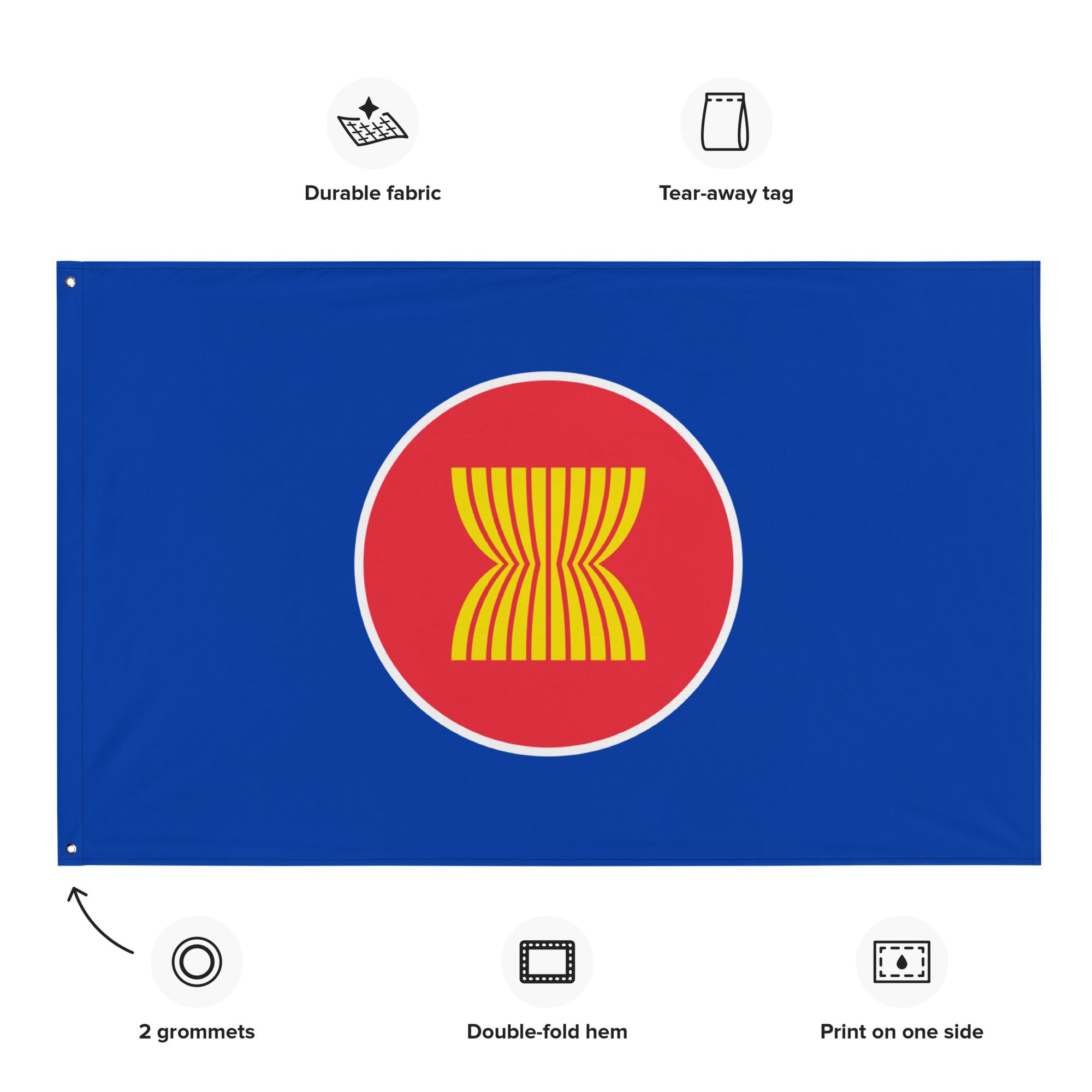ASEAN Flag 3x5 - Etsy