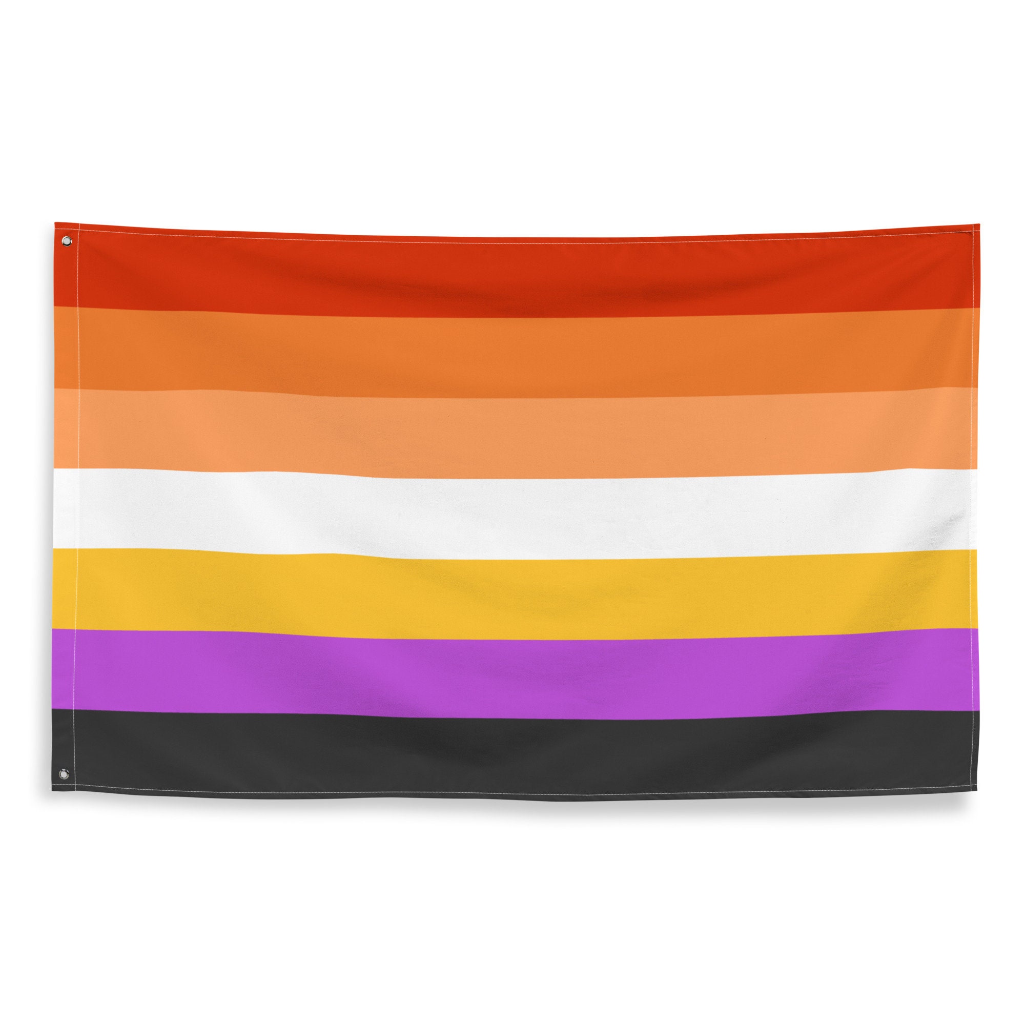 Nicht binäre lesbische Flagge 3x5 - Etsy.de