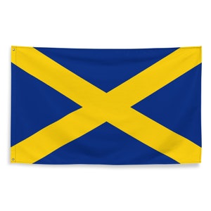 Kingdom of Mercia Saint Alban&#39;s Cross Anglo-Saxon Flag 3x5
