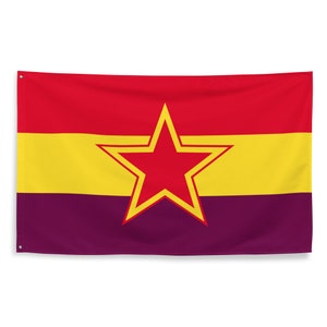 Spanish Republic Socialist Flag 3x5