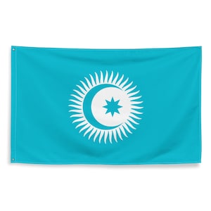 Vlag van de organisatie van de Turkse staten 3x5