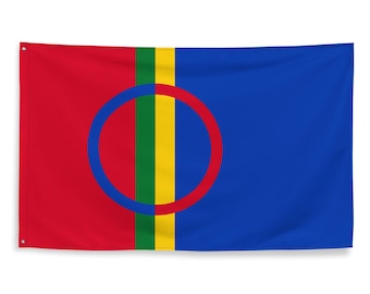 Sámi Indigenous Flag 3x5 | Sami Nordic Scandinavian Arctic Native Banner
