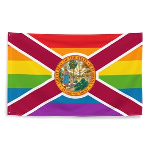 Bandiera Gay Pride Florida 3x5 / Striscione Queer LGBT Florida