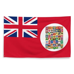 British Empire Coat of Arms Red Ensign Flag 3x5 | Historical Proposed United Kingdom UK Imperial Banner Heraldry