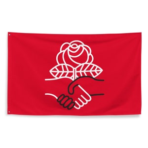Demokratische Sozialistische Flagge 3x5