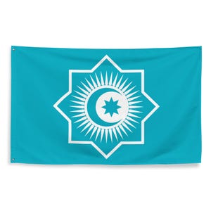 Organización de Estados Turcos NUEVA Bandera 3x5 / 2024 Nueva Bandera Turca Pan-Turca