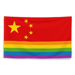 Chinese Pro-LGBT Pride Flag