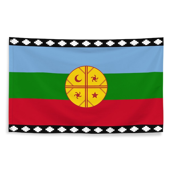 Wenufoye Mapuche Native American Indigenous South American Flag 3x5