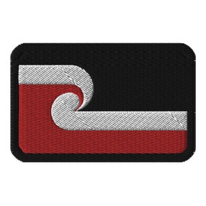 Māori Flag Embroidered Patch Tino Rangatiratanga