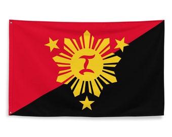 Socialist Anarchist Philippines Flag 3x5