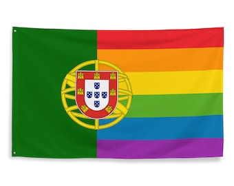 LGBT Portugal Pride Flag 3x5 | Portuguese Rainbow Gay Banner