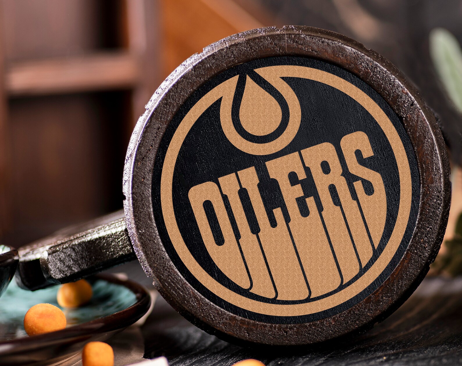 Edmonton Oilers Beer Mug Personalized Gift for Him Fathers Day Etsy