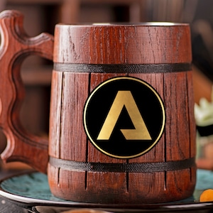 Titanfall 2 Mug Personalized Gamer Gift For Him Wooden Beer Mug Beer Stein Custom Beer Tankard  Geek Gift for Gamer Stein Gift for Husband