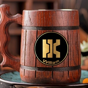 Mass Effect Beer Mug Hahne Kedar Gamer Gift For Him Custom Wooden Beer Mug  Geek Gift for Gamer Beer Stein Beer Tankard Gift for Husband