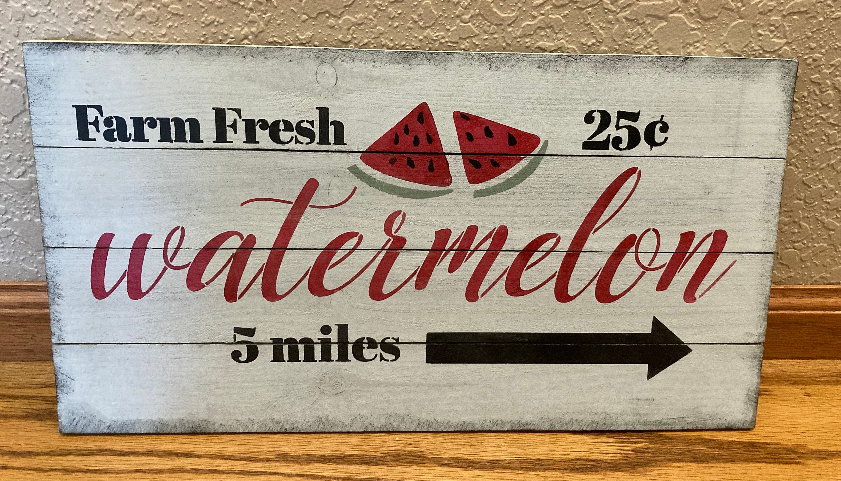Watermelon Summer Sign Watermelon Home Décor Wood Signs Etsy