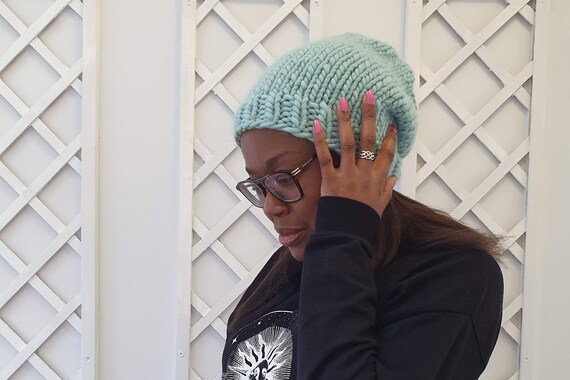 Peruvian Wool Bright Bulky Knit Slouchy 