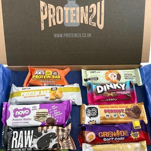 10 Auswahl High Protein Riegel Letterbox Gym Geschenk