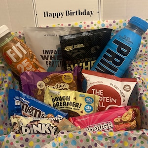Happy birthday protein gym gift box