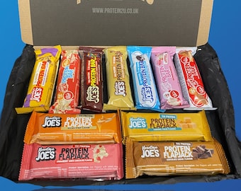 Mountain Joes 11 protein bar and flapjack selection gift box