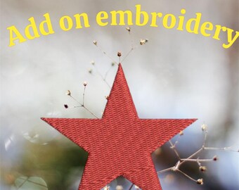 Custom add on embroidery,